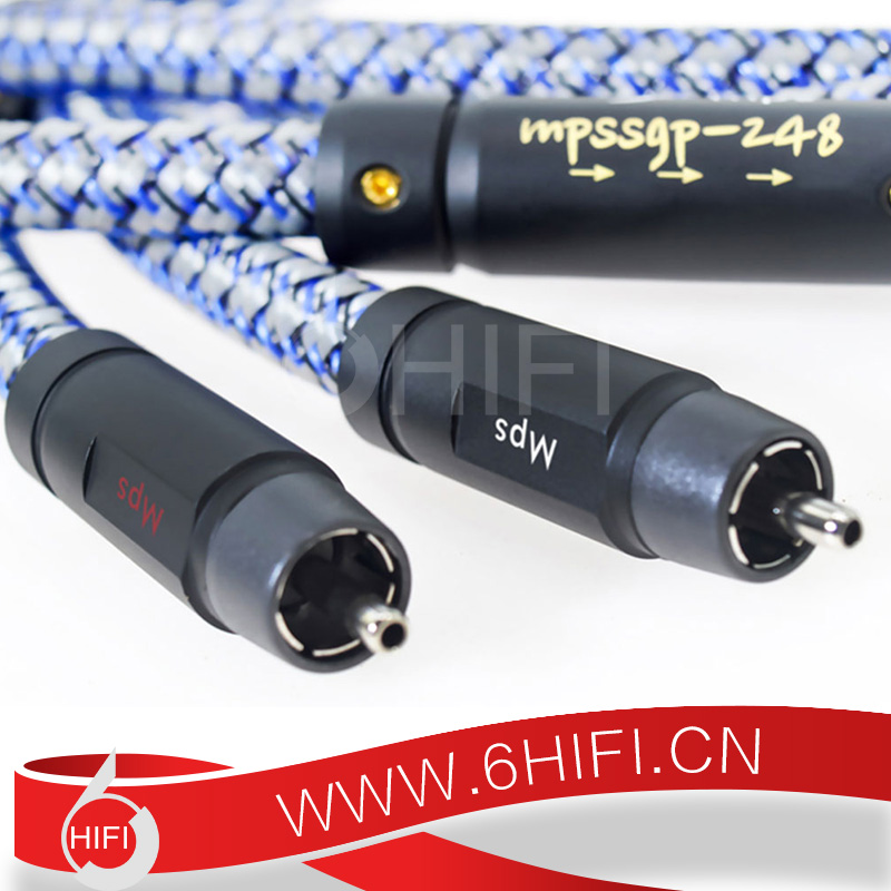 臺灣 MPS SGP-248R 紫銅鍍銠3μ插頭 6N單晶方芯銅鍍銀線【全新行貨】