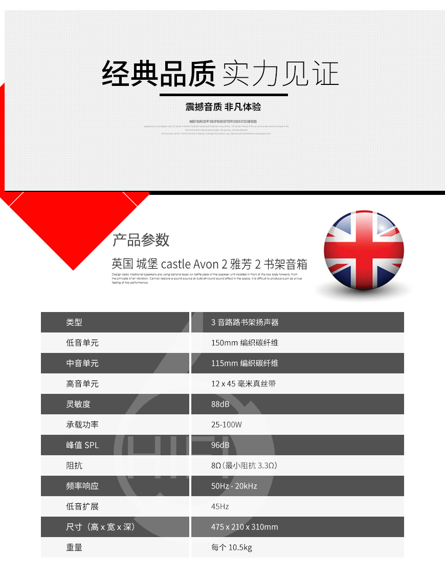 Castle Avon 2,英國城堡Castle 雅芳Avon 2 書架箱,英國城堡Castle HIFI音箱