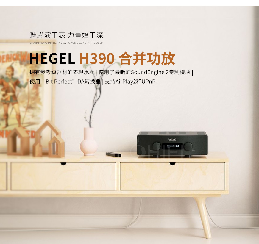 HEGEL H390 合并功放,音響哲學 H390 合并功放