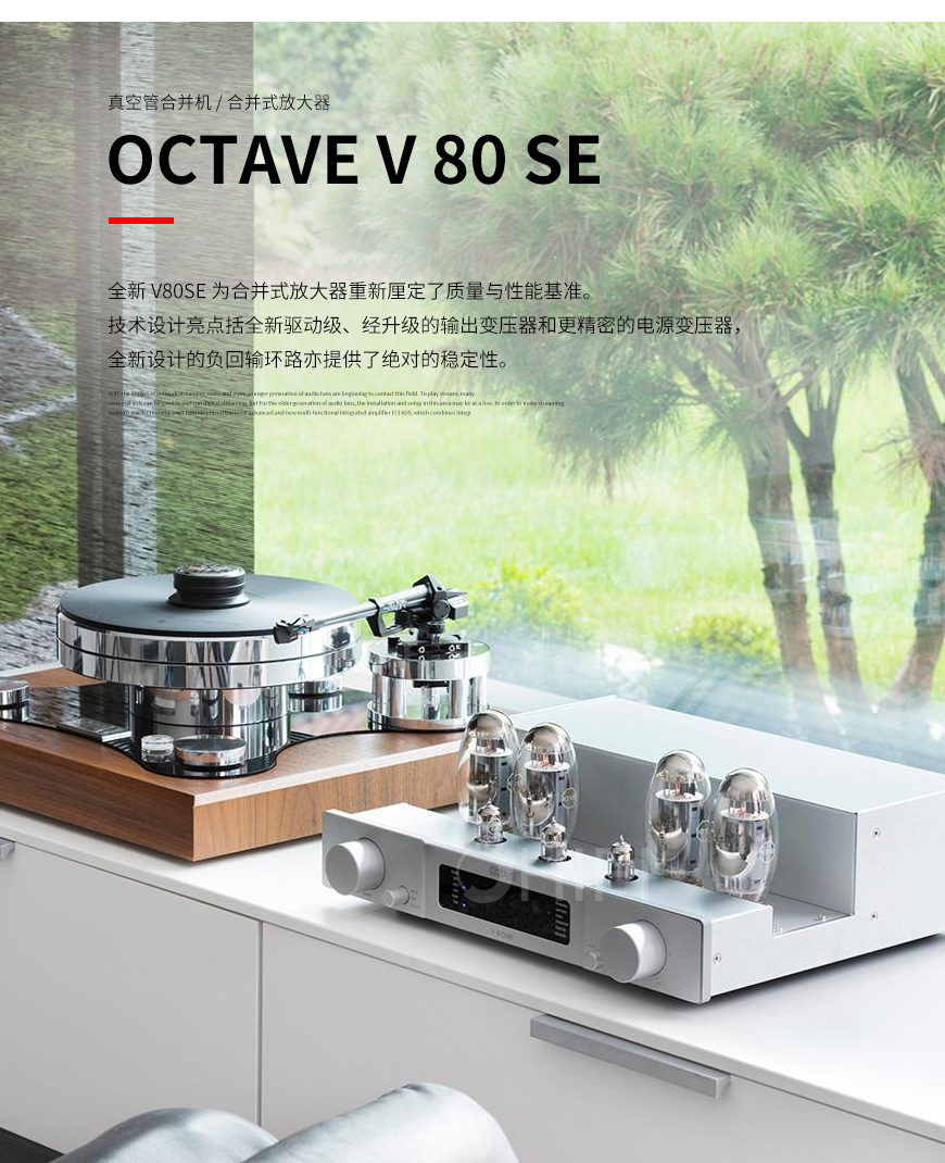 德國 八度 Octave V 80 SE 真空管合并機 V80SE膽機,八度 V 80 SE 真空管合并機 V80SE膽機,德國 Octave V 80 SE,德國 八度
