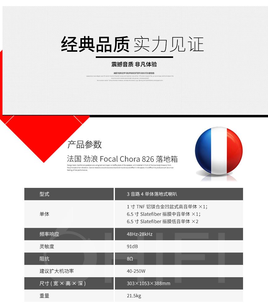 法國 勁浪 Focal Chora 826 落地箱,勁浪 Chora 826 落地箱,法國 Focal Chora 826,法國 勁浪