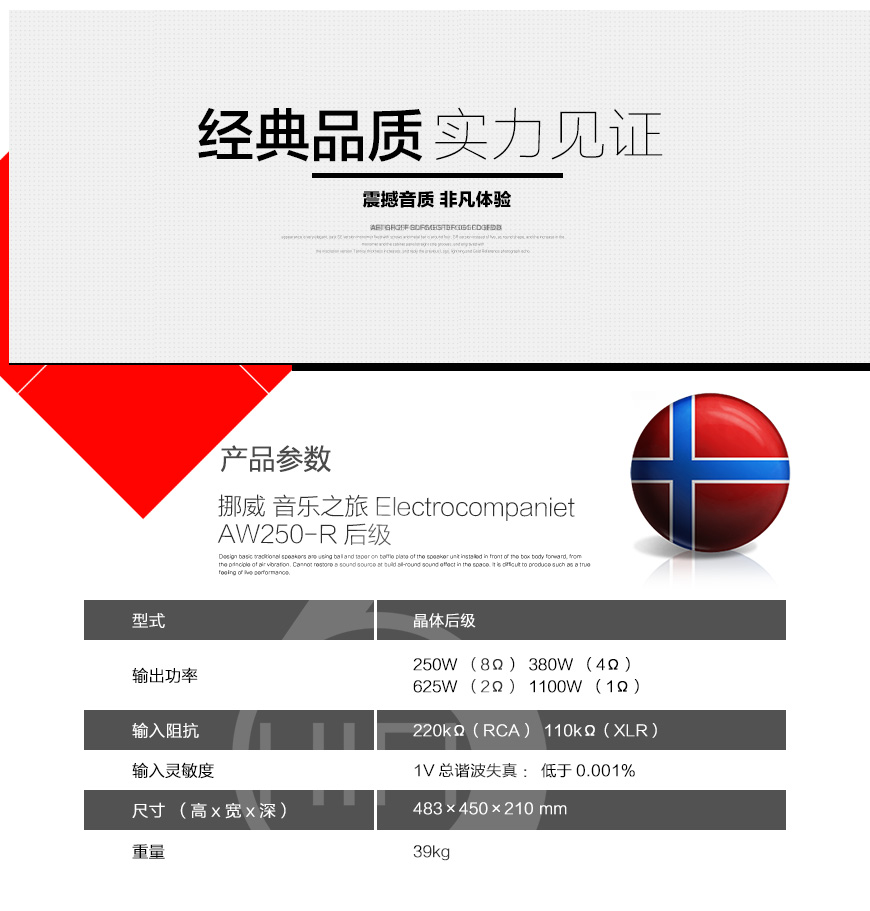 Electrocompaniet 音樂之旅,Electrocompaniet,音樂之旅,AW250-R,立體聲后級,立體聲,后級